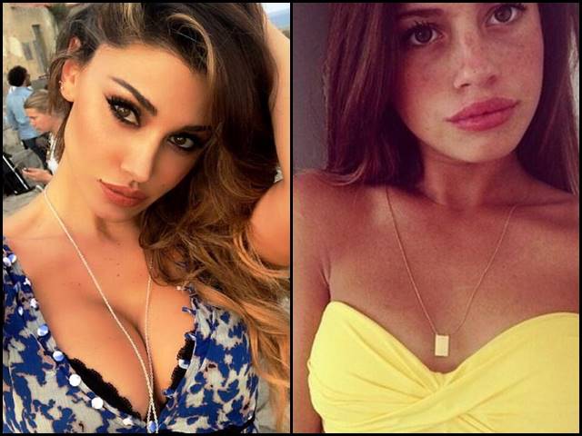 Belen Rodriguez shade Chiara Nasti