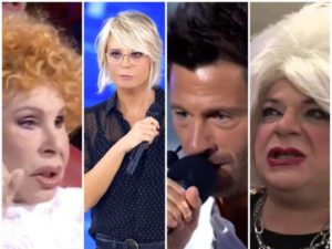 vanoni e platinette commentano la lite tra maria de filippi e bisciglia