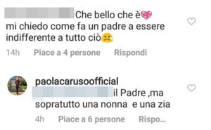 Paola Caruso, famiglia ex