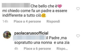 Paola Caruso, famiglia ex