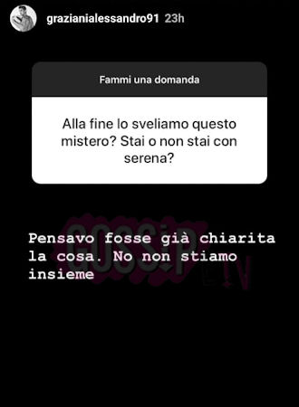 serena enardu e alessandro temptation island vip