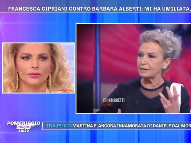 francesca cipriani contro barbara alberti