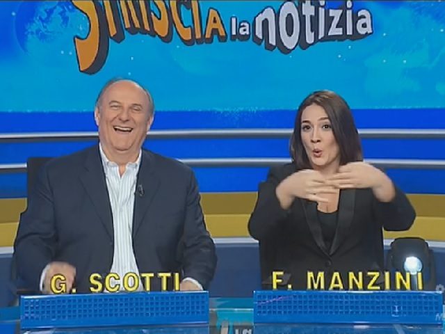 Francesca Manzini prima volta a Striscia la Notizia