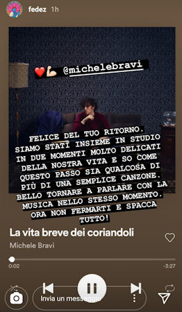 michele bravi fedez instagram