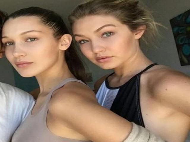 gigi e bella hadid selfie