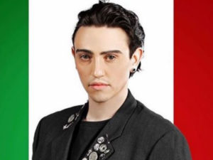 michele bravi bandiera italia