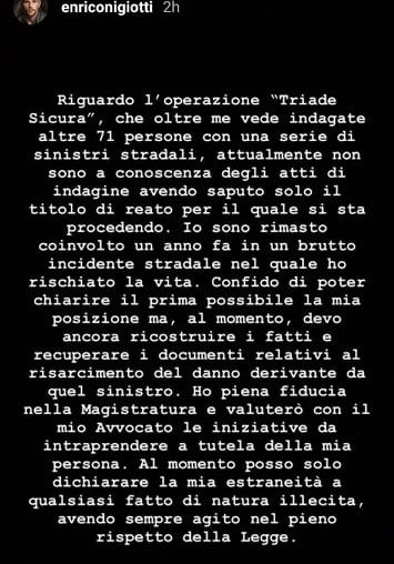 nigiotti post instagram