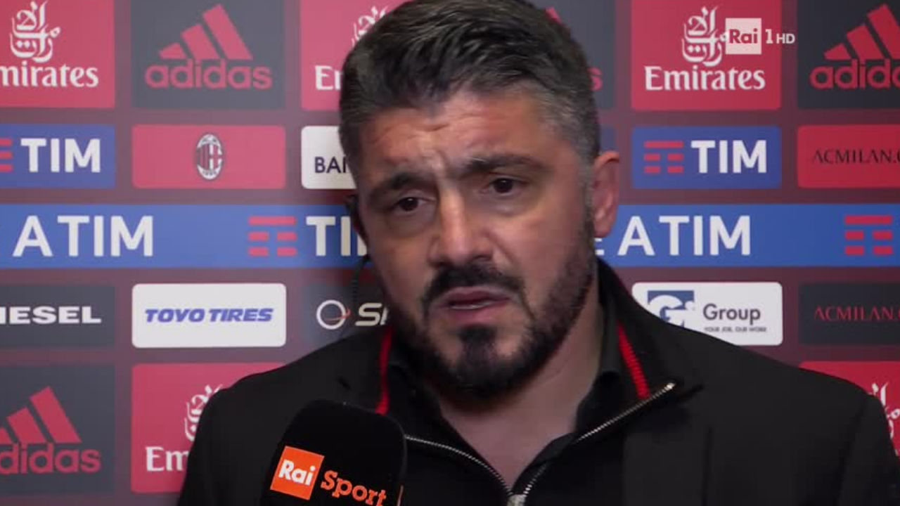 gattuso allenatore post partita