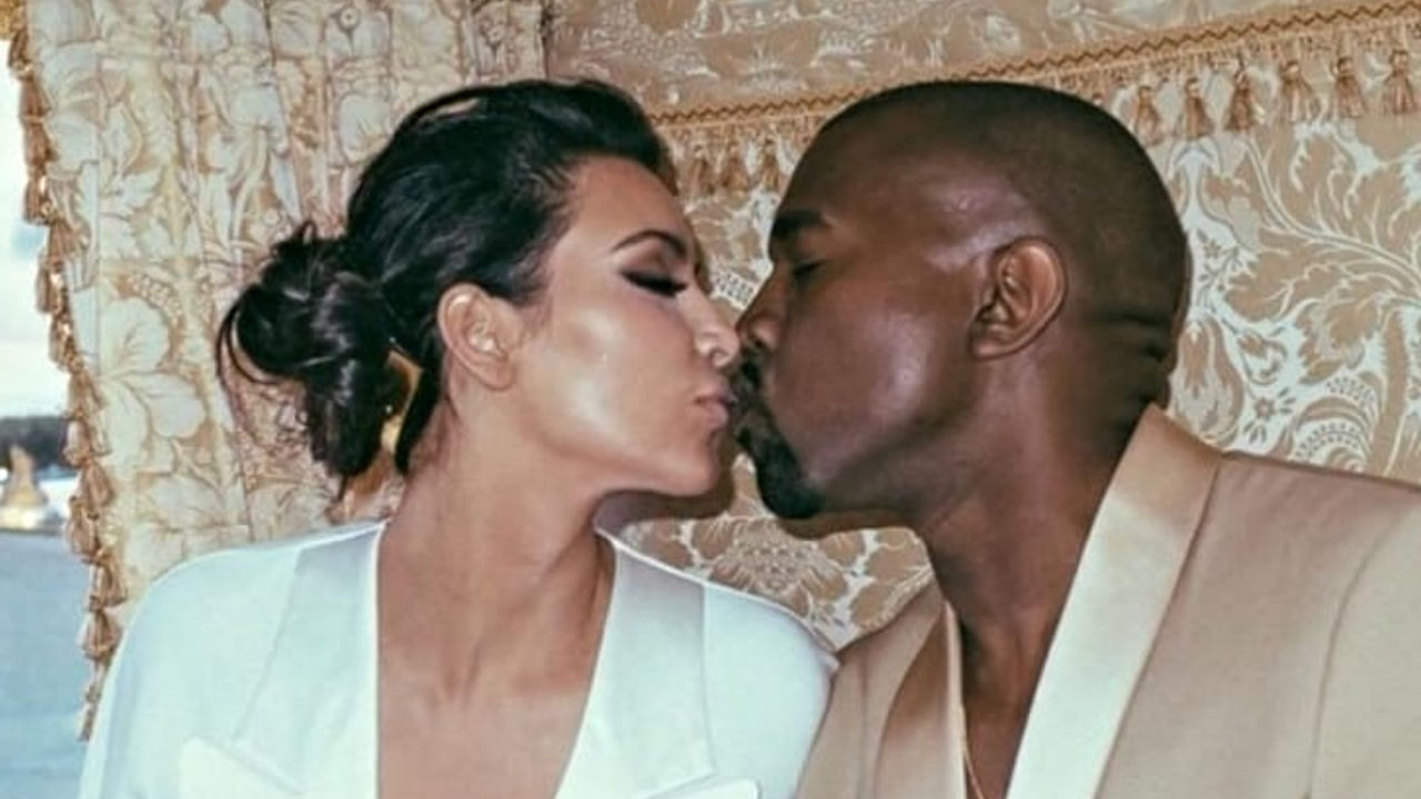 kim kardashian e kanye west foto insieme