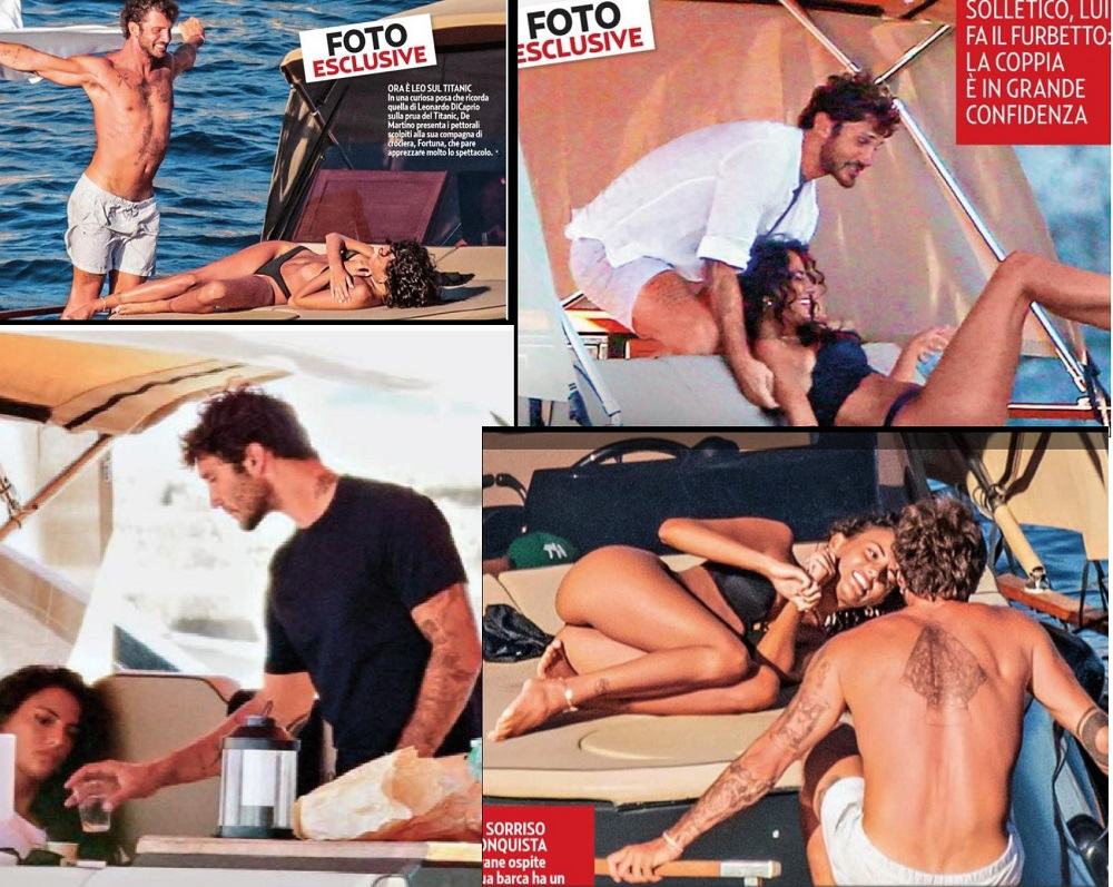 Stefano De Martino paparazzato con Fortuna (foto): dolcezze in barca