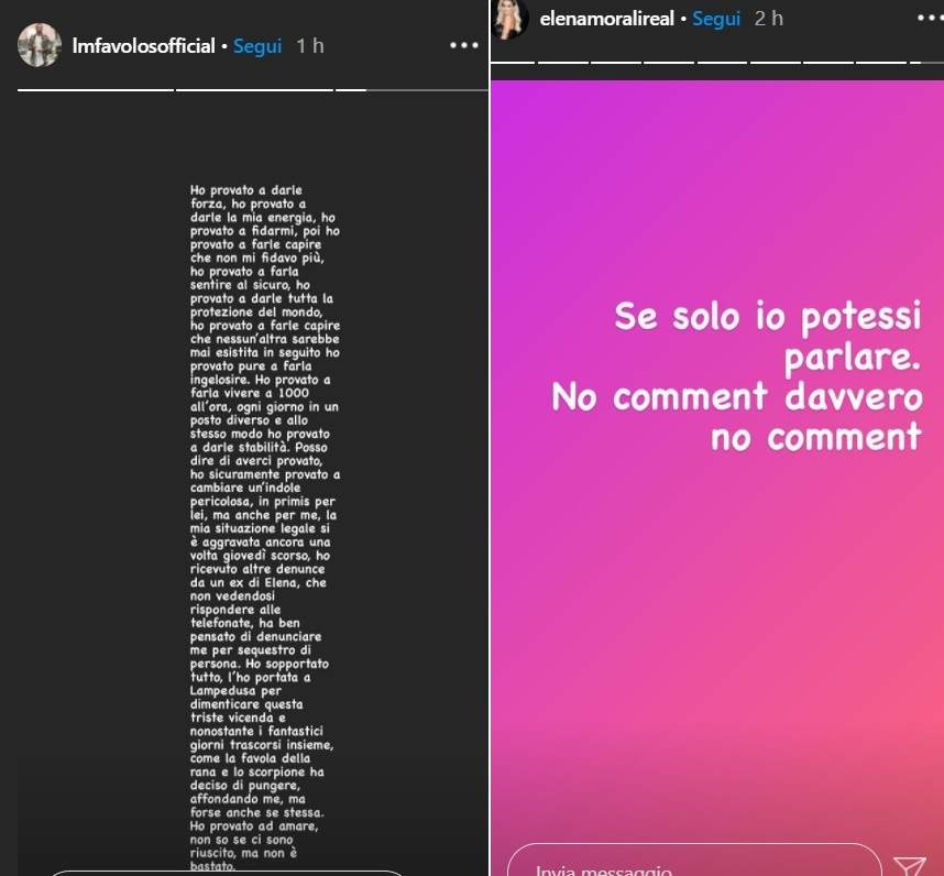 Favoloso ed Elena Morali, altro capolinea