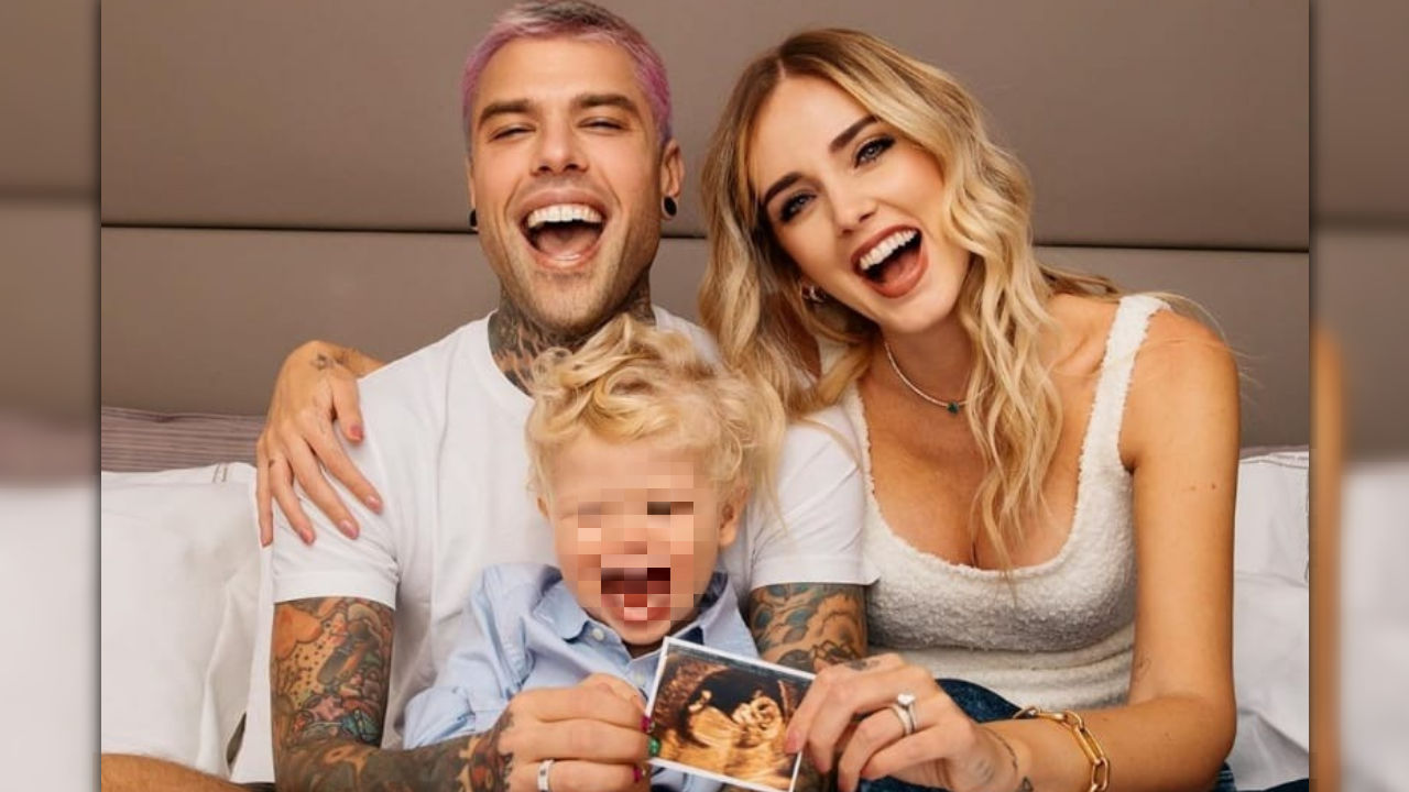 chiara ferragni fedez e leone foto insieme