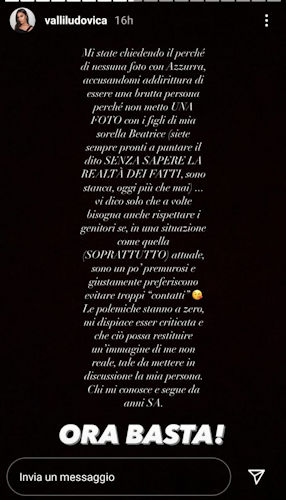 ludovica valli storia instagram