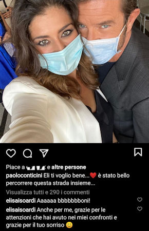 elisa isoardi risposta instagram conticini