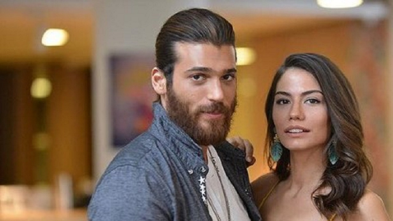 Can Yaman e Demet Ozmedir sul set di Daydreamer