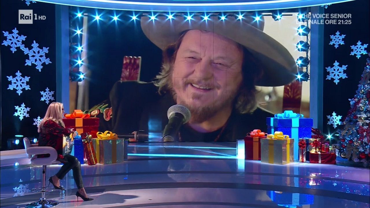 Zucchero a Domenica In 20 dicembre 2020