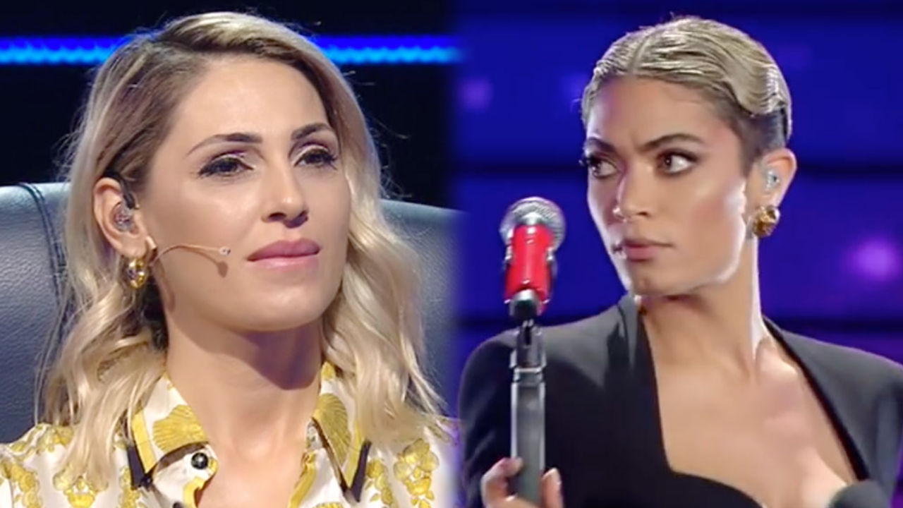 elodie e anna tatangelo foto in tv