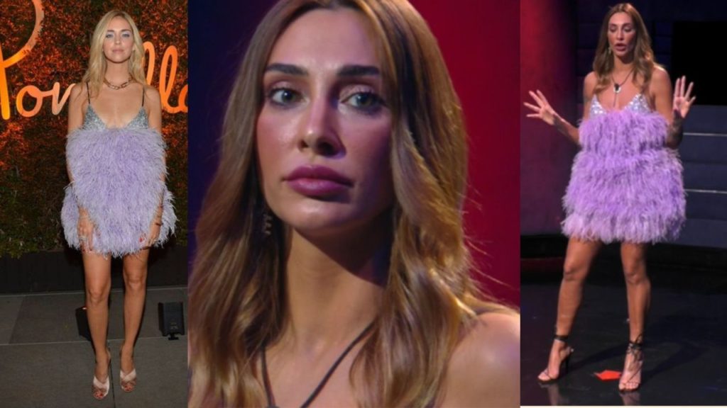 Sonia Lorenzini come la Ferragni: vestito con le piume, prezzo esorbitante
