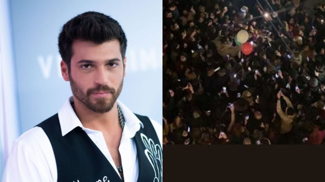 can yaman a roma folla di fan