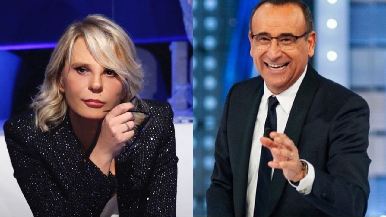 maria de filippi e carlo conti sfida tv