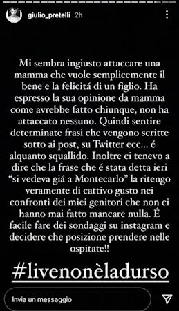 fratello pierpaolo storie instagram live non è la d'urso