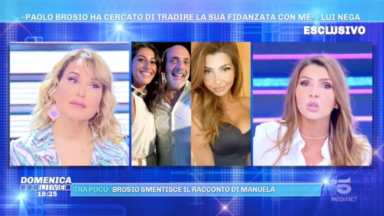 Brosio ha baciato Manuela Ferrera domenica live