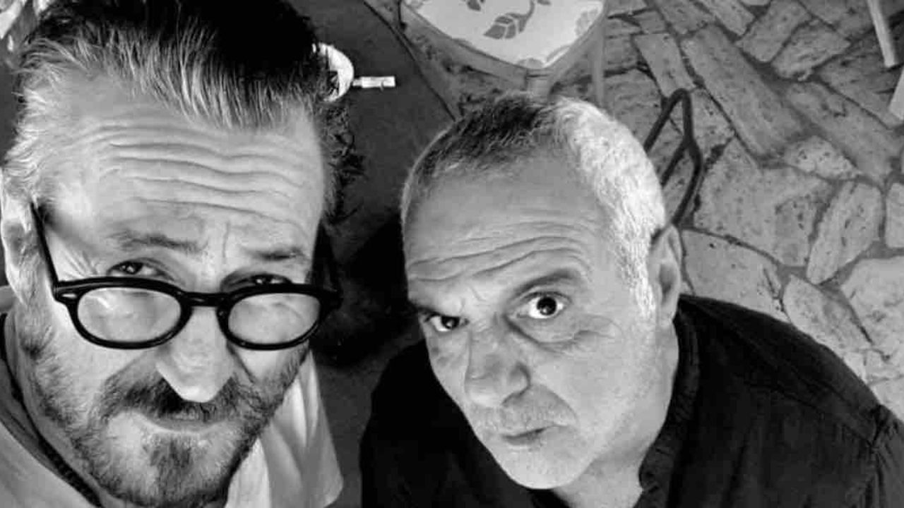 giorgio panariello e marco giallini selfie