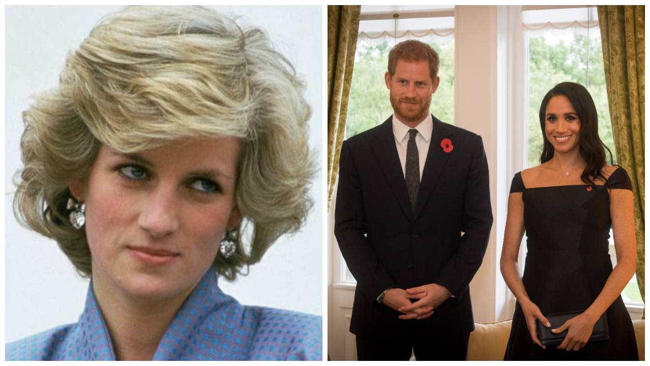 lady diana, harry e meghan markl intervistae