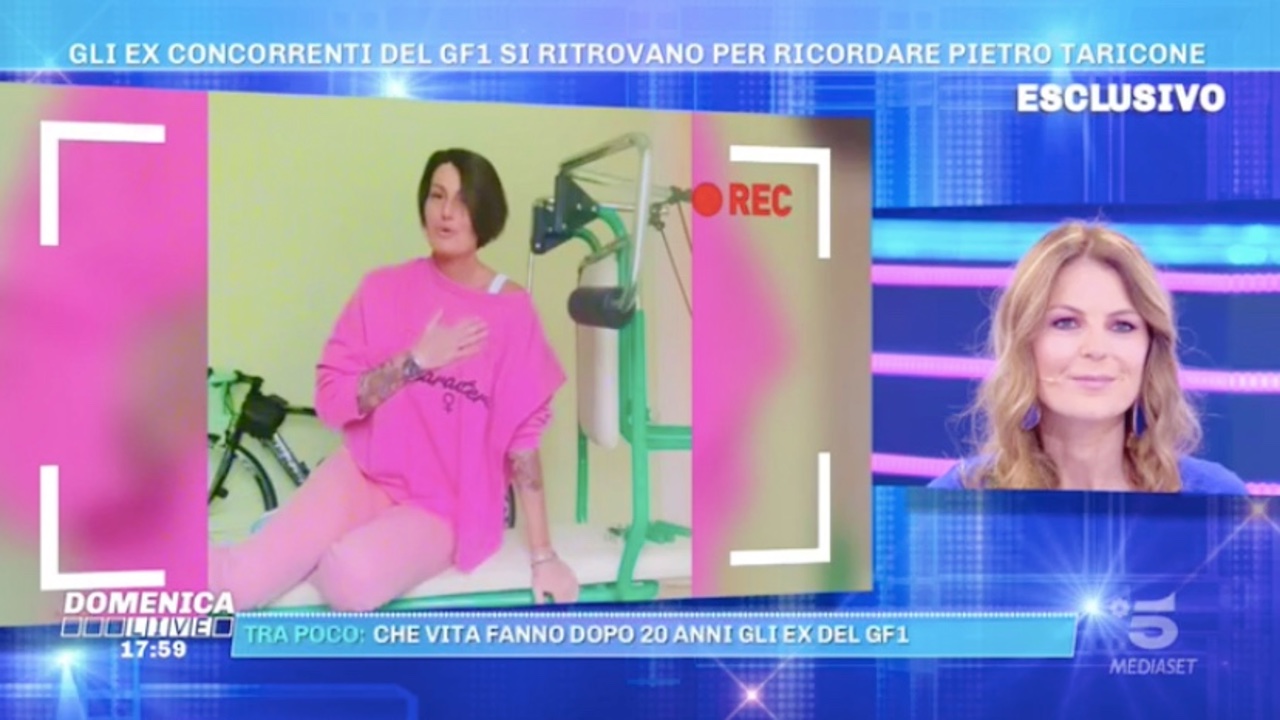 domenica live Cristina Plevani marina La Rosa Pietro Taricone