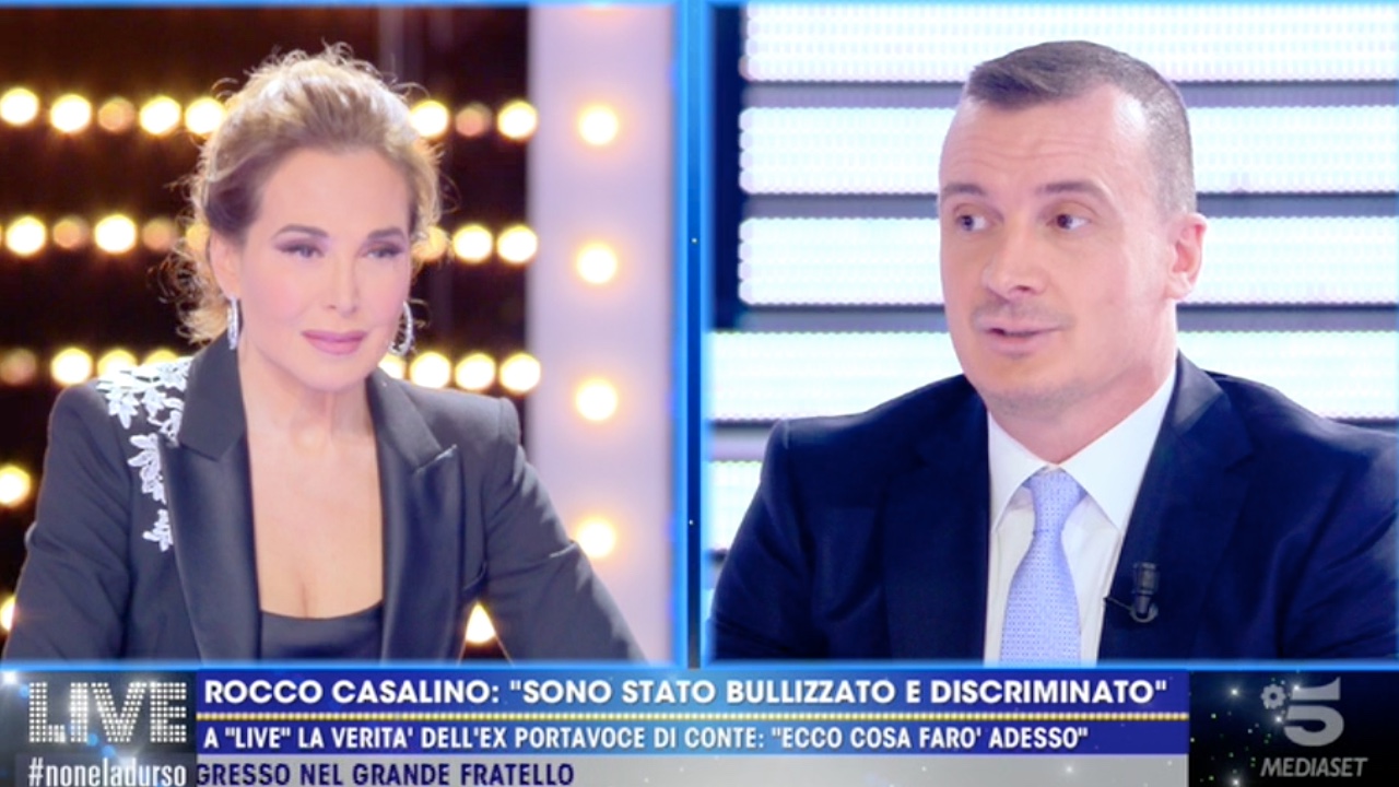 Rocco Casalino confessione a Barbara D'Urso