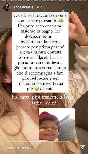 angela uomini e donne storie instagram