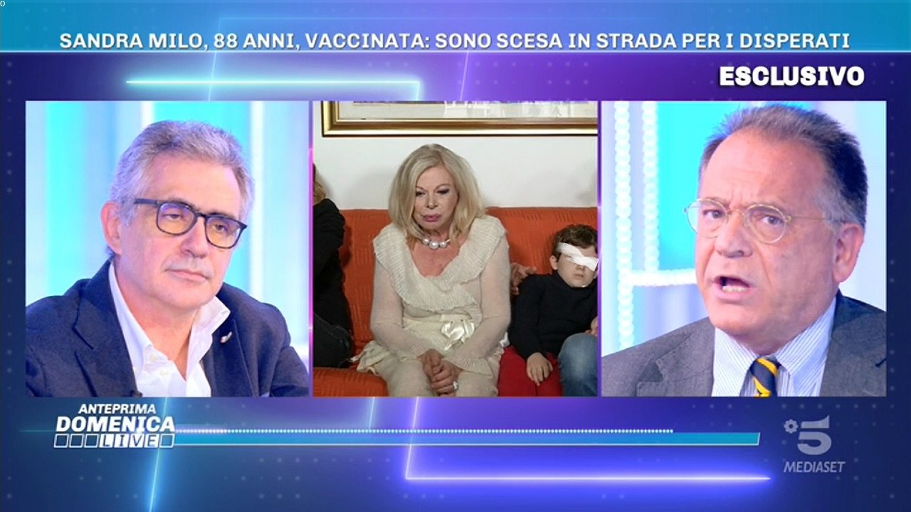 Paone e Pregliasco a Domenica Live