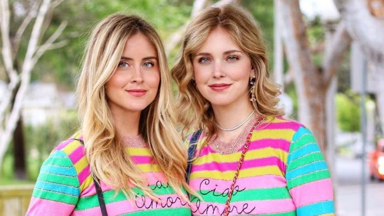 sorelle ferragni foto maglioncino colorato