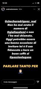 iannone smentisce cecilia rodriguez, storia instagram