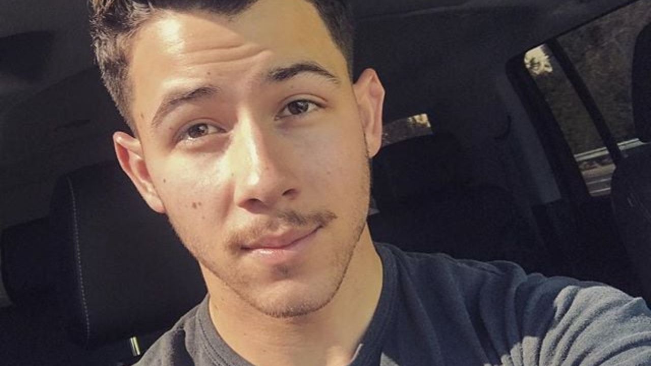 nick jonas. selfie in macchina