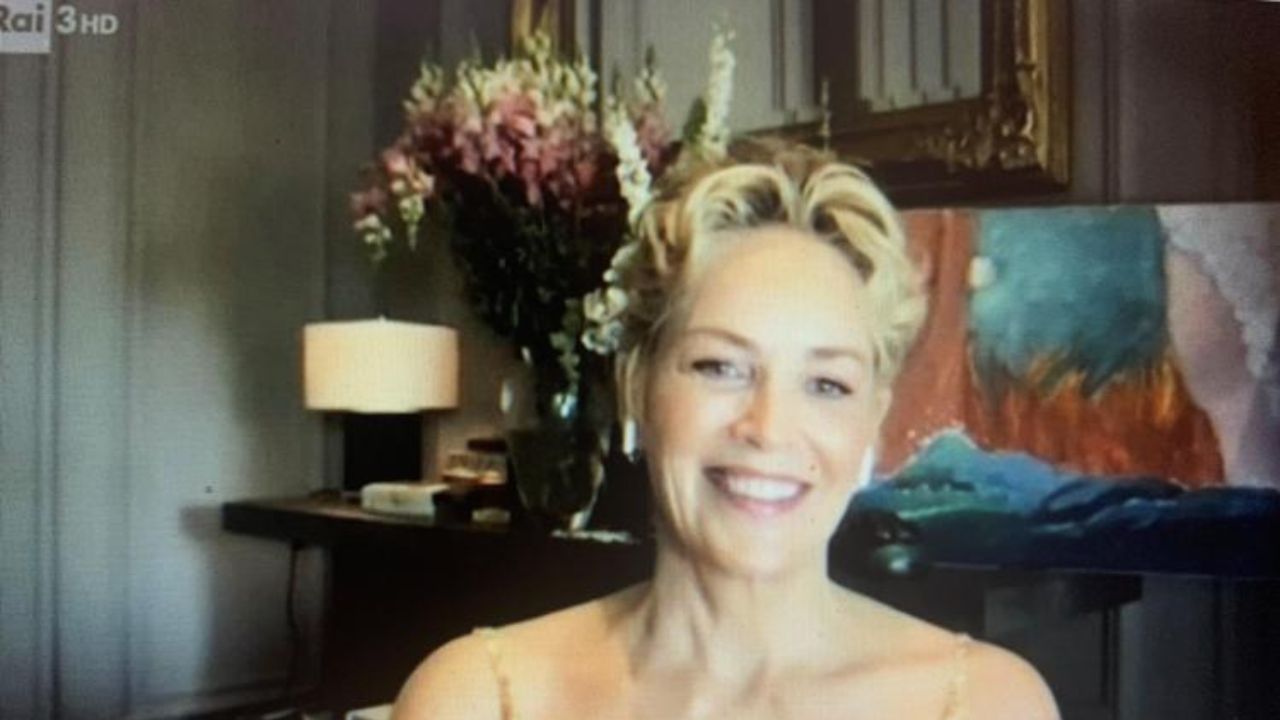 sharon stone da fabio fazio