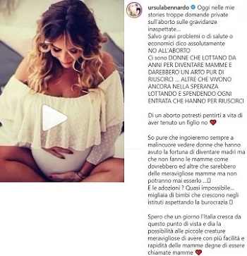 Ursula Bennardo e il tema aborto