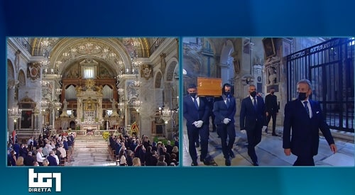 Funerali in Ara Coeli di Raffaella Carrà