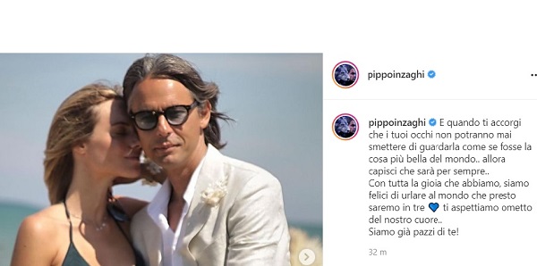 Pippo Inzaghi e Angela genitori