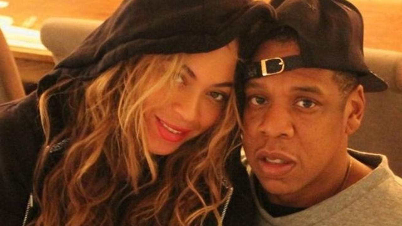 beyoncé e jay-z, foto con cappello