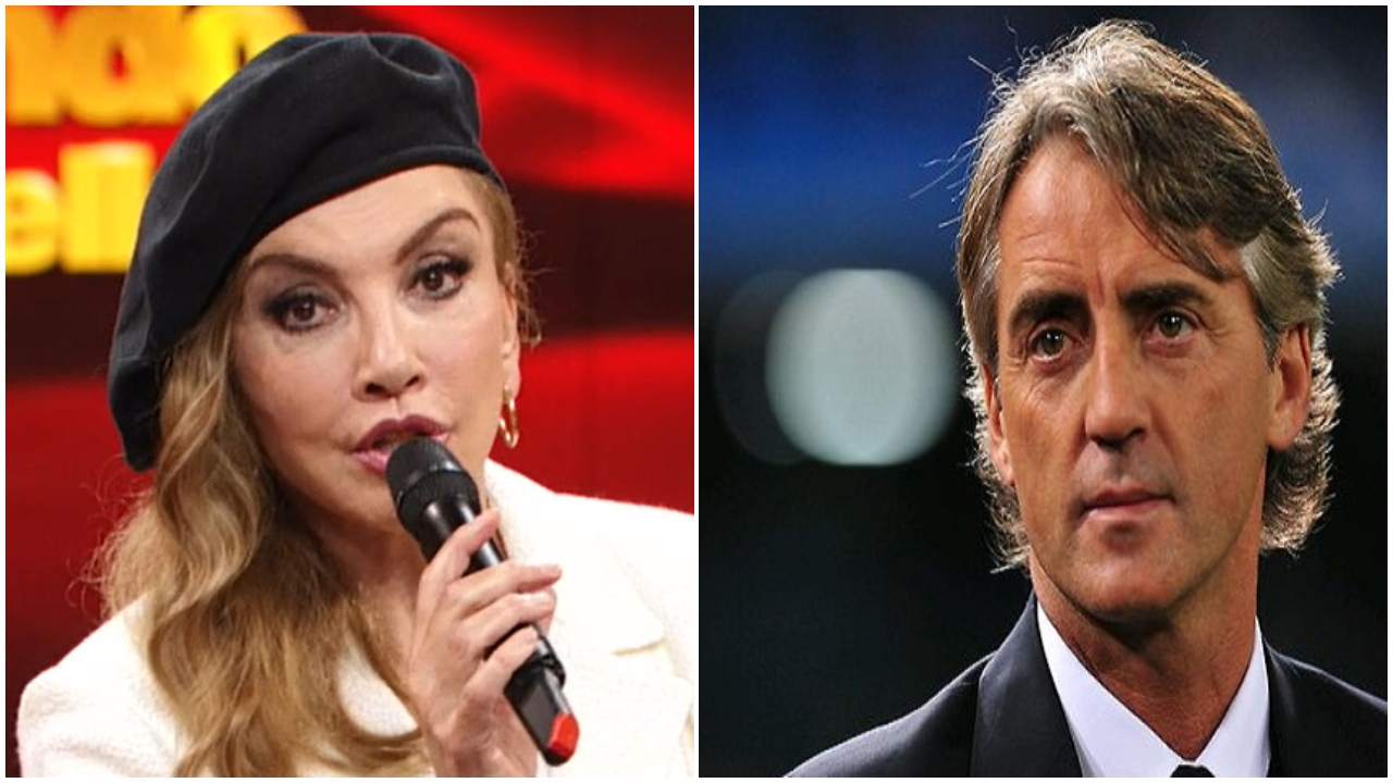 milly carlucci, dedica a roberto mancini