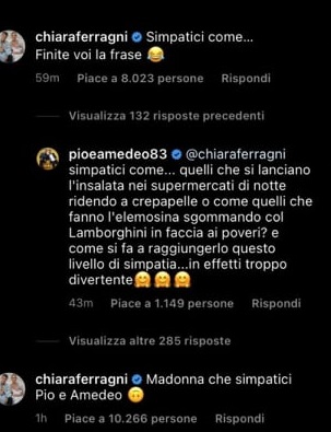 Pio Amedeo all'attacco della Ferragni