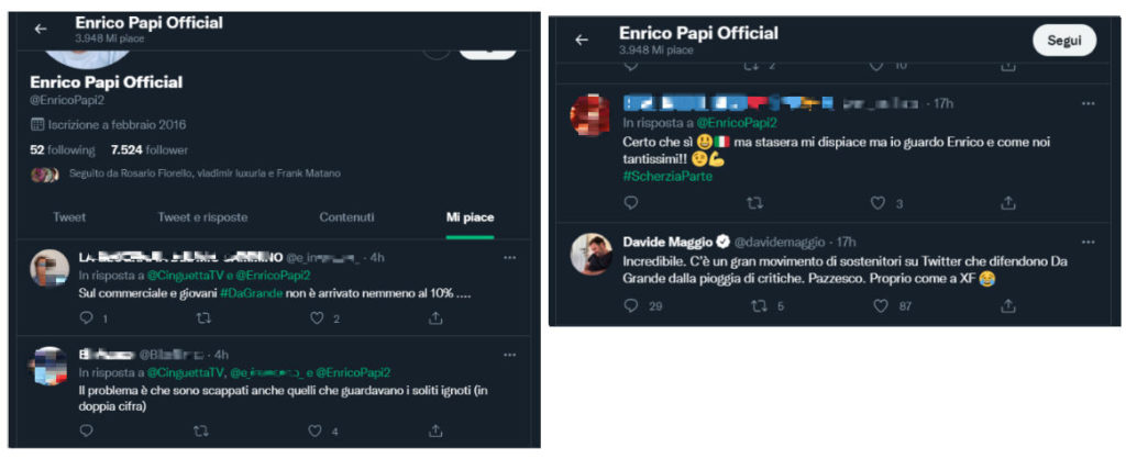 enrico papi twitter