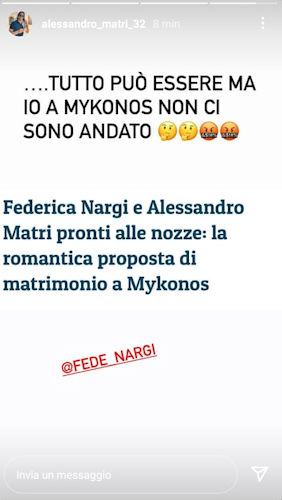 alessandro matri storia instagram matrimonio