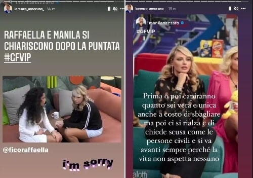 Amoruso interviene nella lite tra Manila e Raffaella