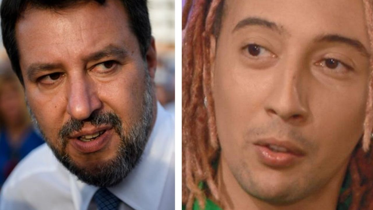 Ghali e Matteo Salvini bordate