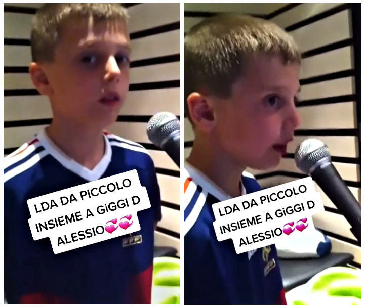 luca d'alessio da bambino