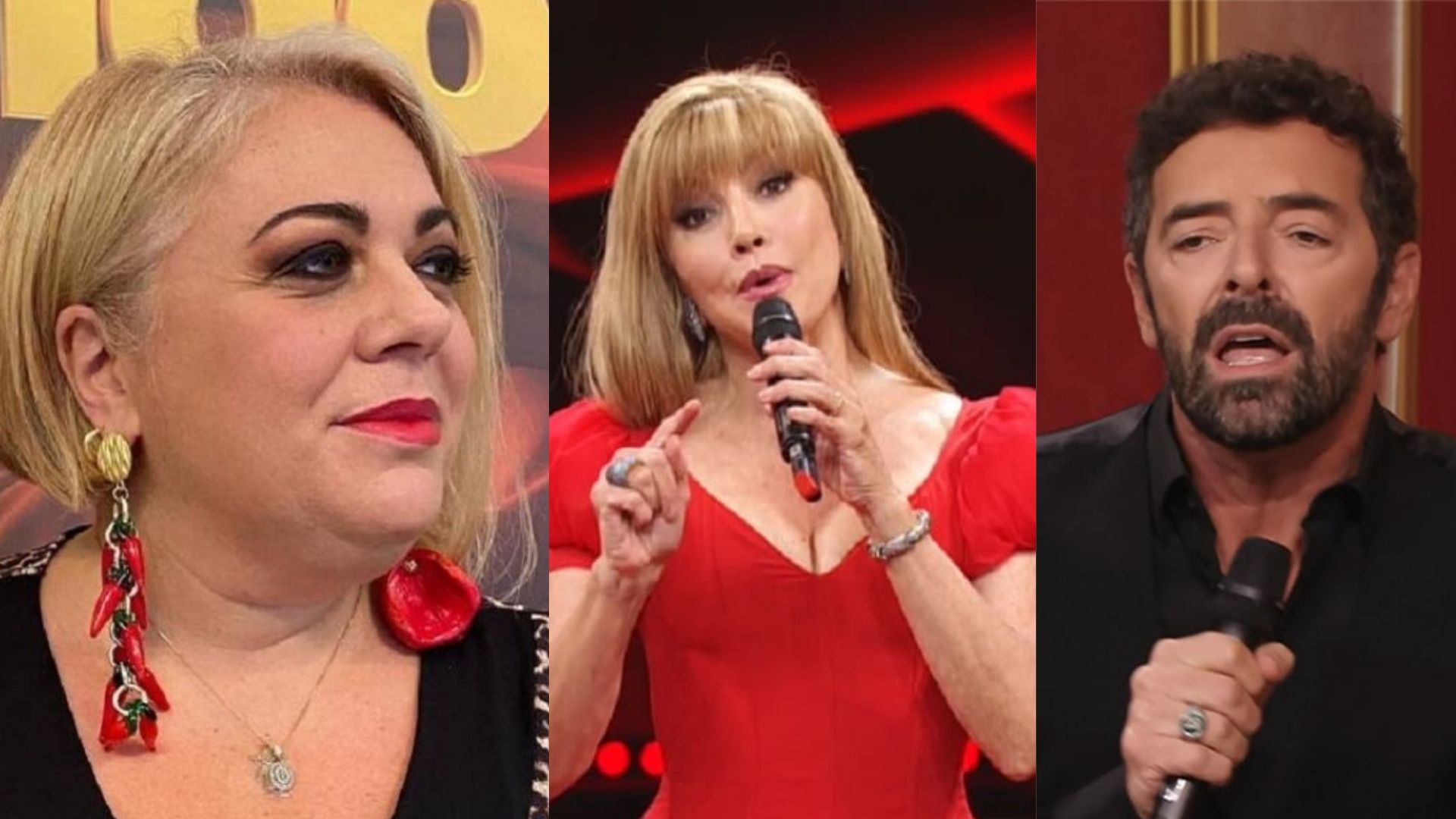 milly carlucci tra rossella erra e alberto matano