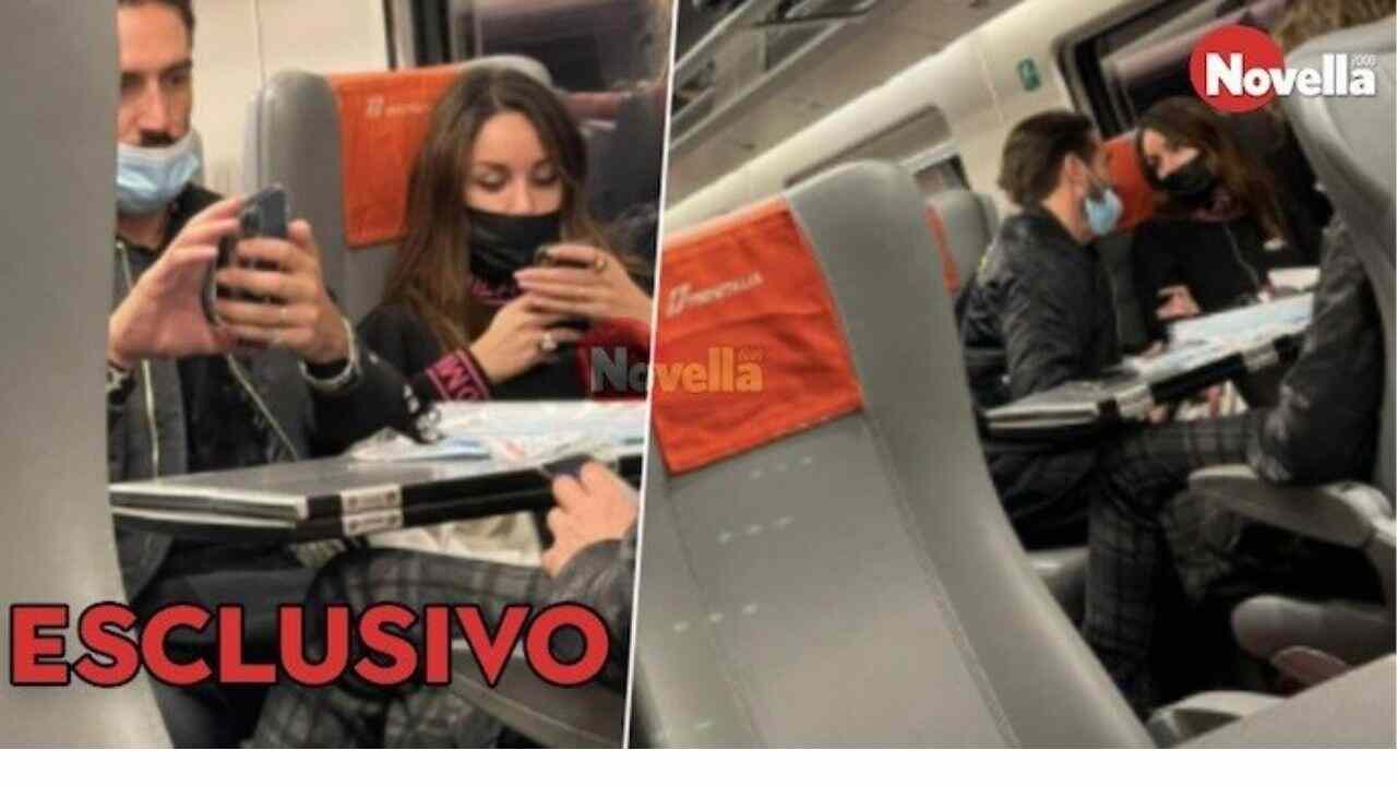 Alex Belli e Delia Duran lite in treno