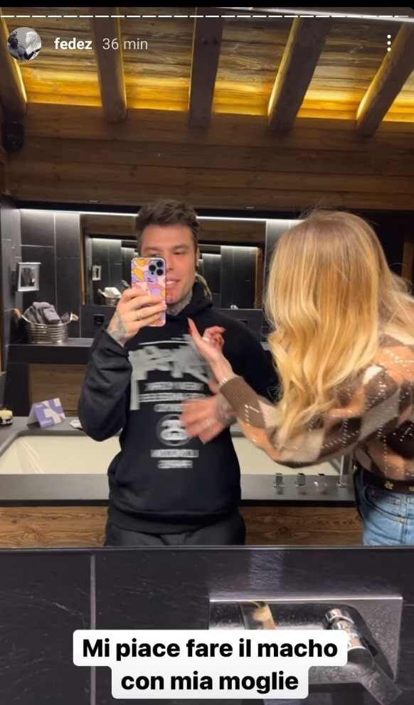 Fedez stories Chiara Ferragni 